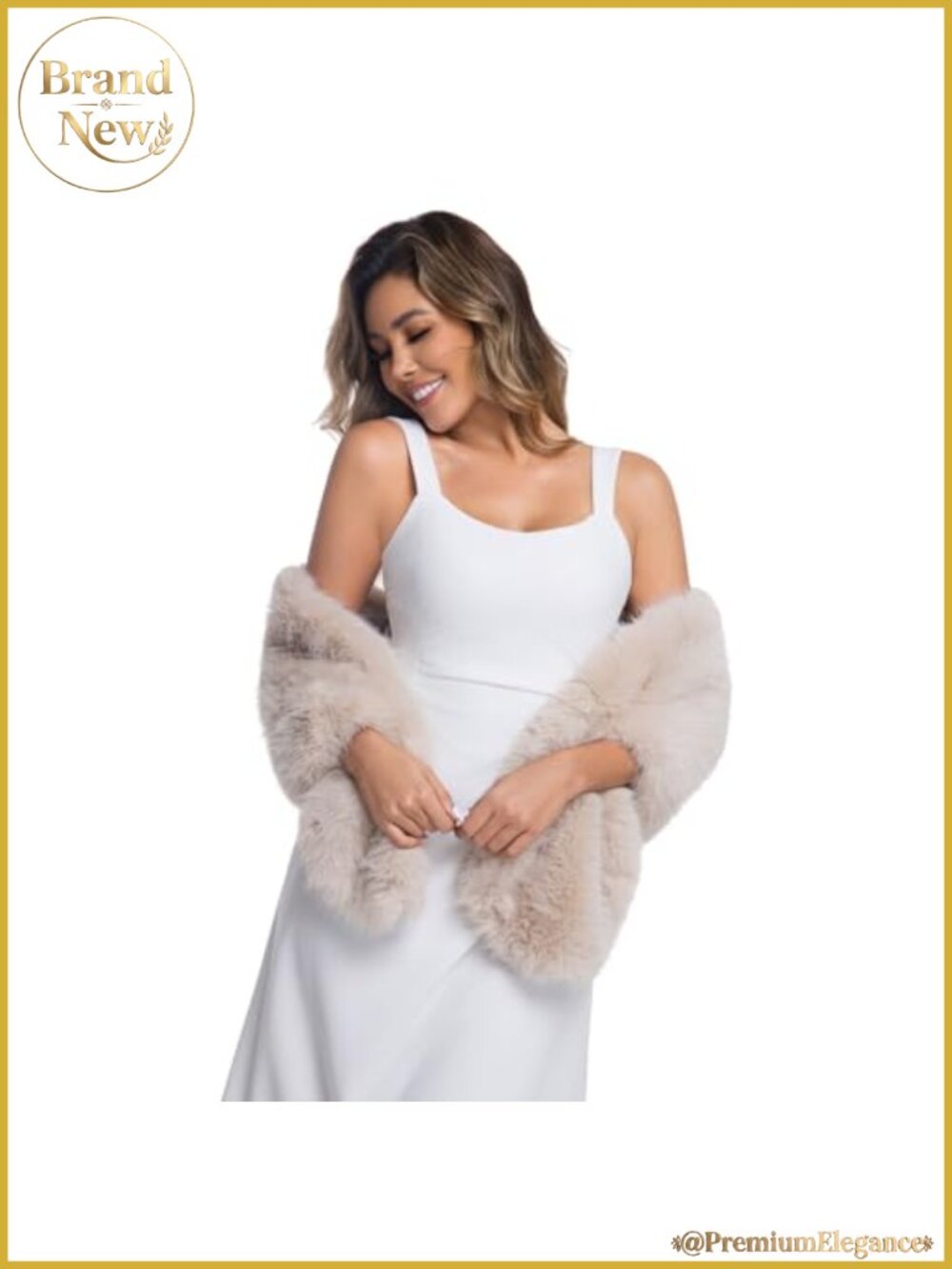 Faux Fur Collar Scarf Wrap Winter Warm Stole Shawl Neck Warmer Bridal Wedding